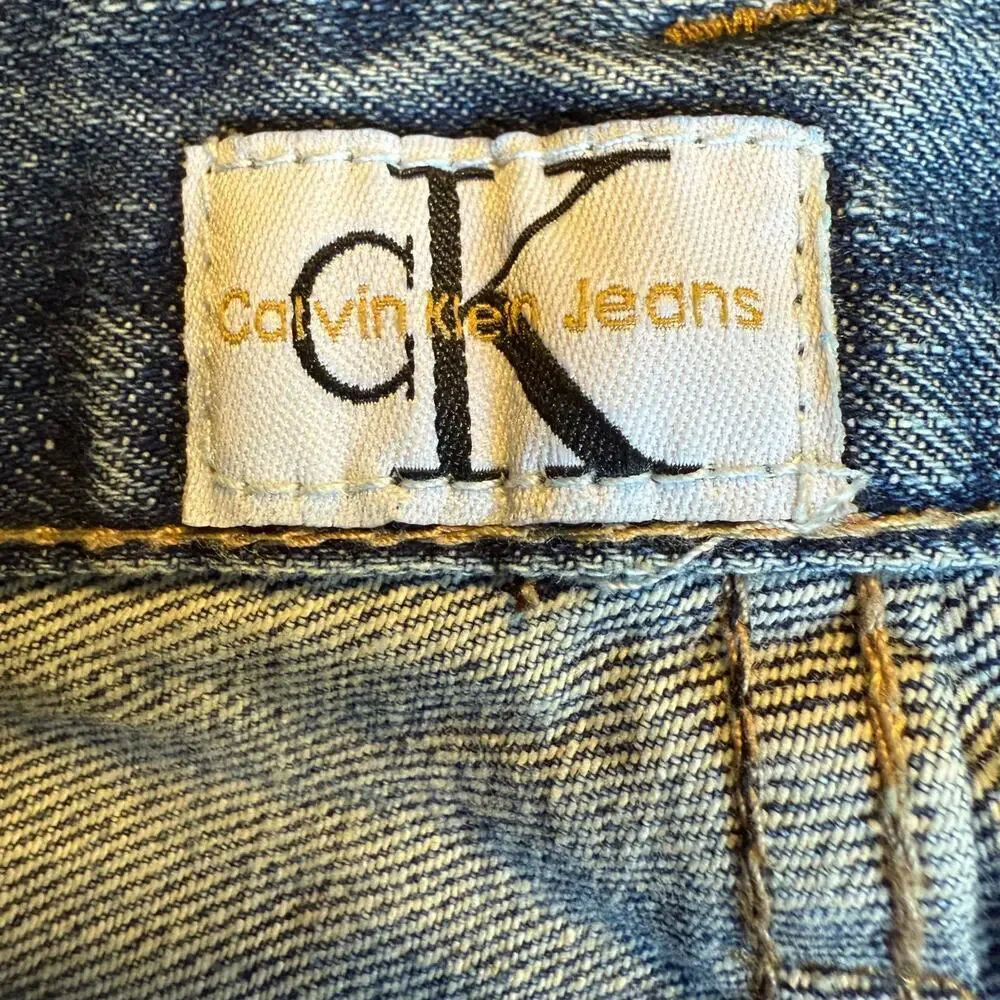 Vintage Calvin Klein Jeans Men’s Size 32 Straight Leg Blue Denim Pants Y2K 90s